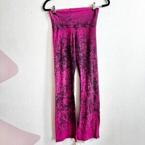 Hard Tail Forever Pink Rolldown Flare Pants Activewear Pilates Athleisure Small